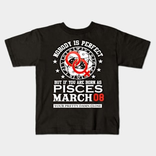 March 08 International Womens Day Birthday Kids T-Shirt